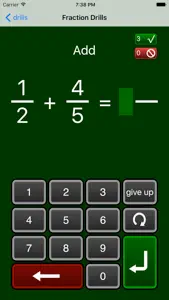 Fraction Drills Free screenshot #3 for iPhone