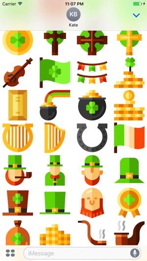 StPatrickMoji - Irish Stickers(圖4)-速報App