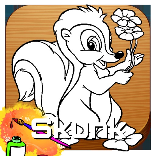 Skunk Drawing Game For Kids iOS App