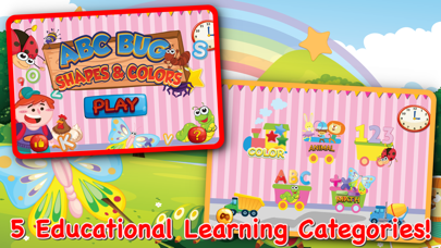 Screenshot #1 pour Couleurs et formes Bug Game For Toddler Kids