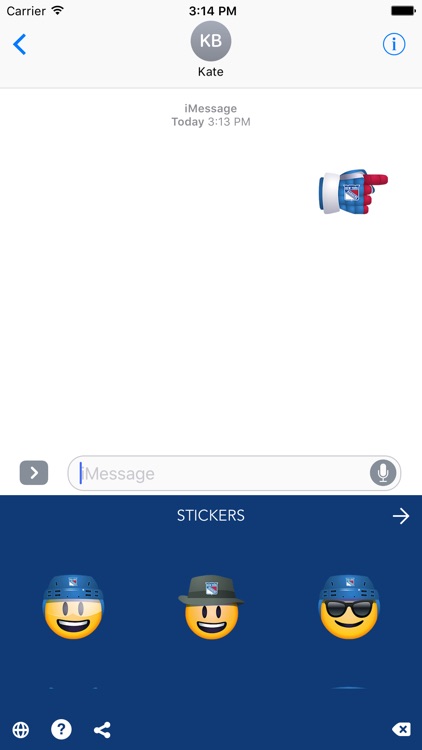 New York Rangers Emoji Keyboard screenshot-3