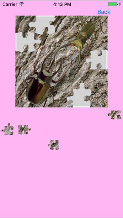 Screenshot #2 pour Rhinoceros Beetle Jigsaw Puzzle