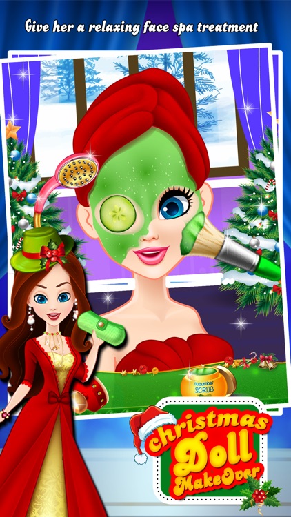 Christmas Doll Makeover Salon & DressUp Girls Game