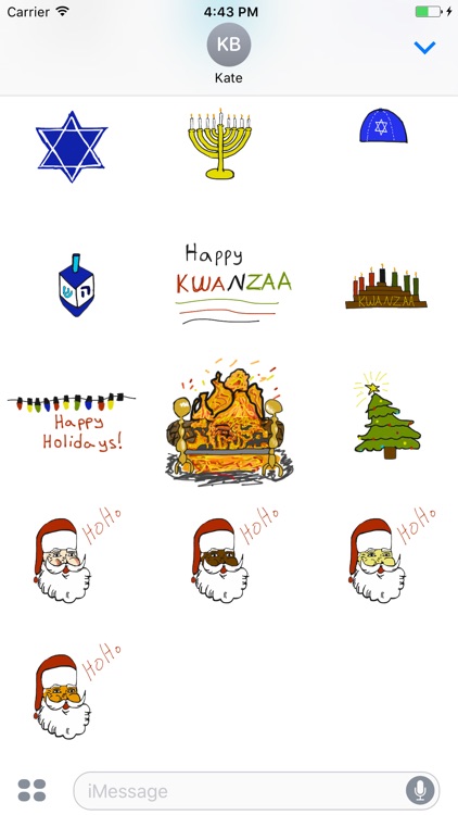 Holiday Doodle Stickers