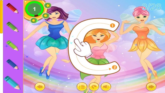 Fairy tale and ABC Alphabet tracing for kid