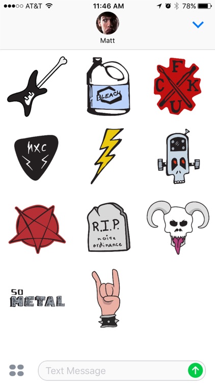Metalhead - iMessage Stickers