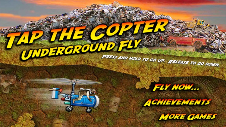 Tap the Copter : Underground Fly