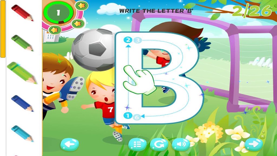 #2. ABC Tracing Alphabet Learning Game for Kids (iOS) 由: Artit Wattanapurg