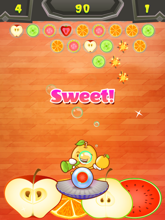 Bubble Shooter Candy Fruit Pop iPad screenshot