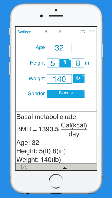 Smart BMR Calculator Screenshot 2