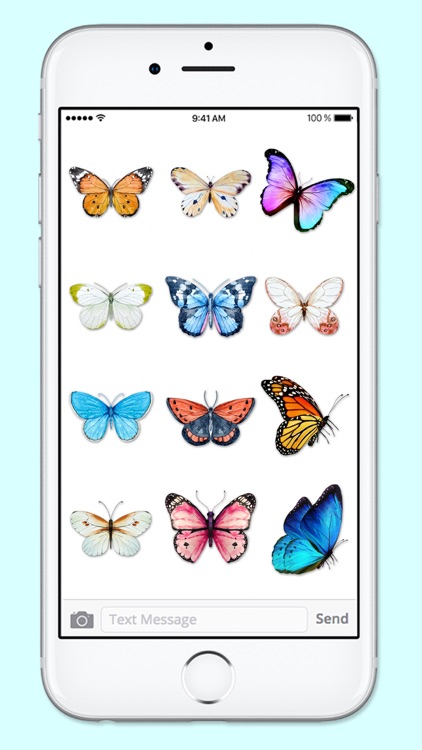 Beautiful Spring & Summer Butterflies Sticker Pack screenshot-4
