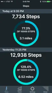 steps, the pedometer app iphone screenshot 1