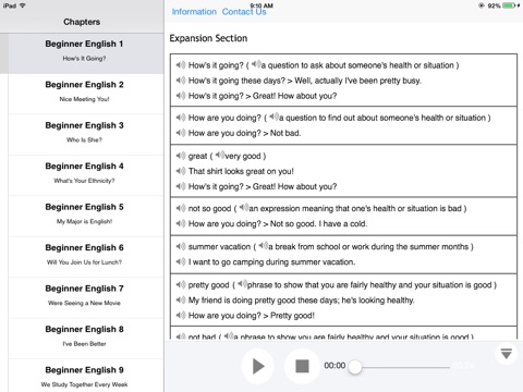 Learn Beginner English with Pics & Video for iPad screenshot 3
