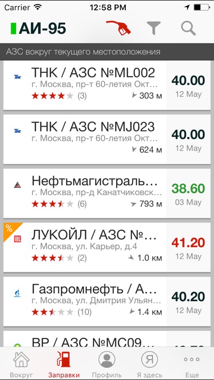 MultiGO Топливо