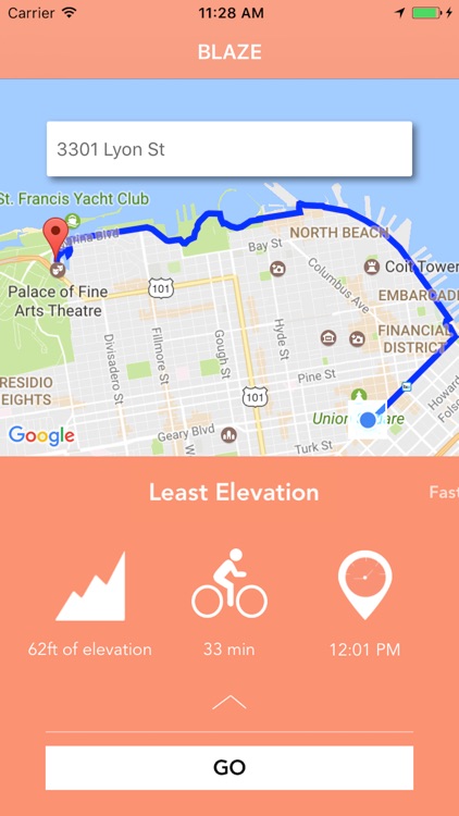 Blaze - map app for bikers