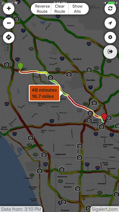 Sigalert Los Angeles Traffic Map Sigalert.com - Live Traffic Reports - Apprecs