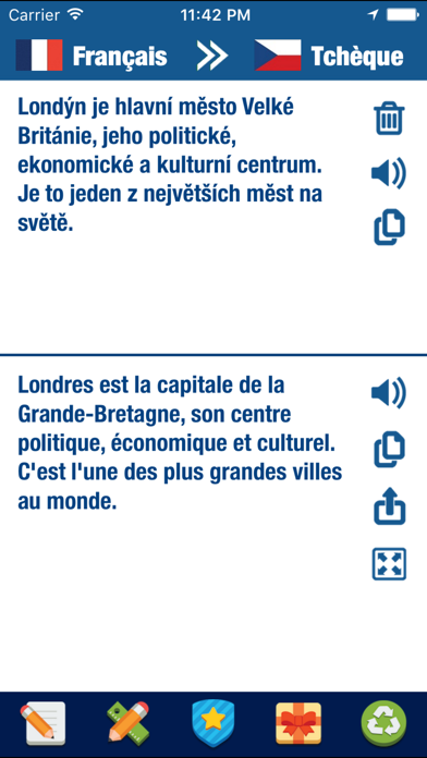 Screenshot #1 pour Traducteur et dictionnaire Tchèque Français
