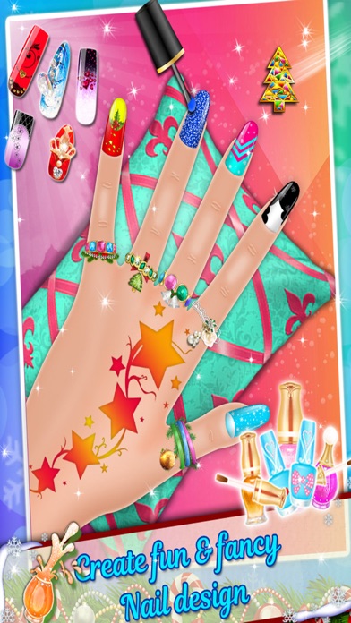 Screenshot #2 pour Merry Christmas Nail Salon - Girls games free