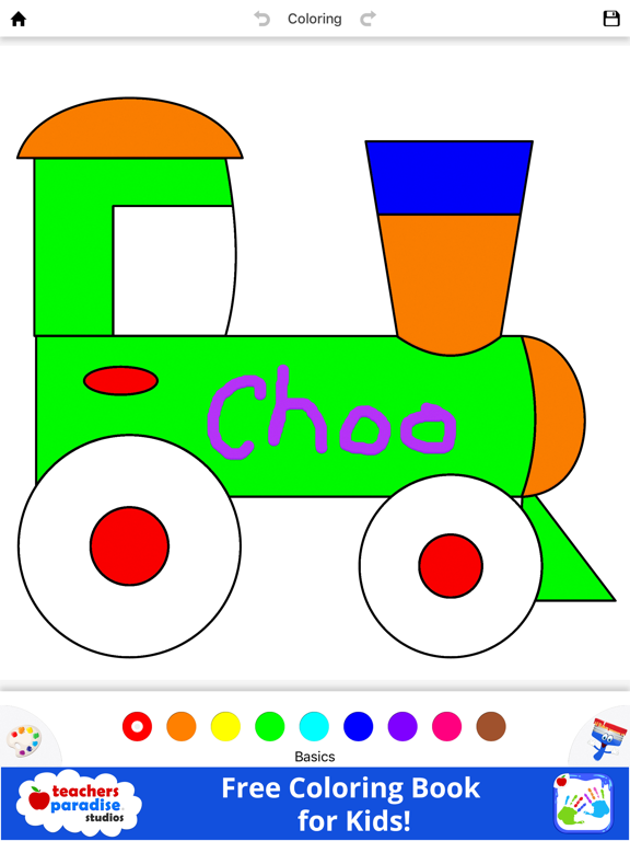 Kids Finger Painting Art Game: Coloring for Kids iPad screenshot