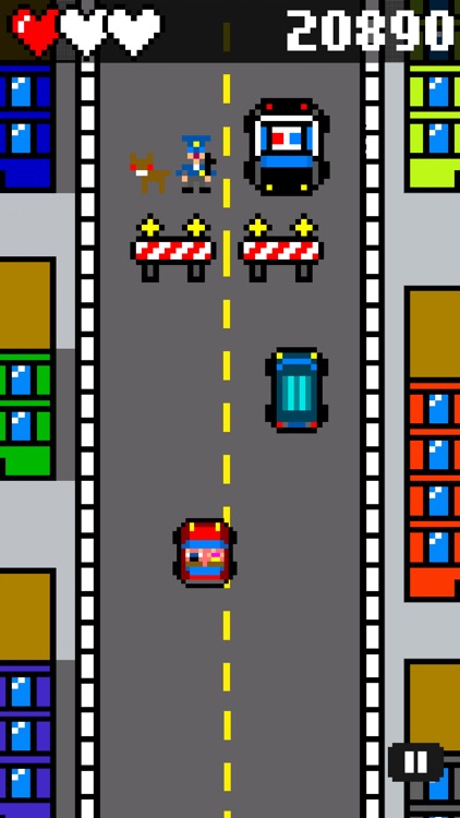Drive and Jump: 8-bit retro racing action screenshot-3