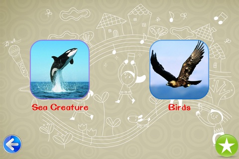 Learning Birds and Sea Creatures for kid screenshot 2