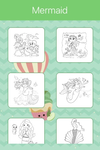 Mermaid Princess Coloring Book: Learn to color. screenshot 3