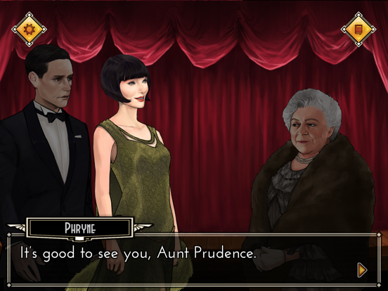 Miss Fisher and the Deathly Maze iPad app afbeelding 1