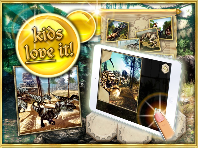 Dinosaurs walking with fun 3D puzzle game in HD screenshot 7