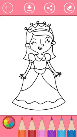 Game screenshot Книжка-раскраска Принцессы Для Девочек apk
