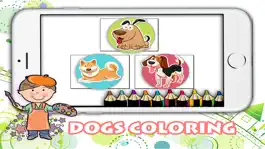 Game screenshot Dog coloring book for kids: play and learn color apk