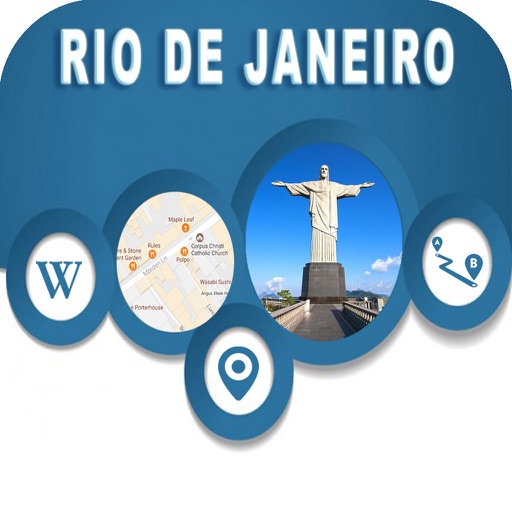 Rio de Janeiro Brazil Offline City Map Navigation