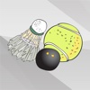 Tennis Badminton and Squash Sport Stickers