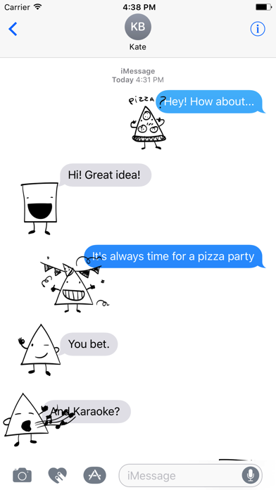 Screenshot #1 pour Triangle & Squares stickers for iMessage