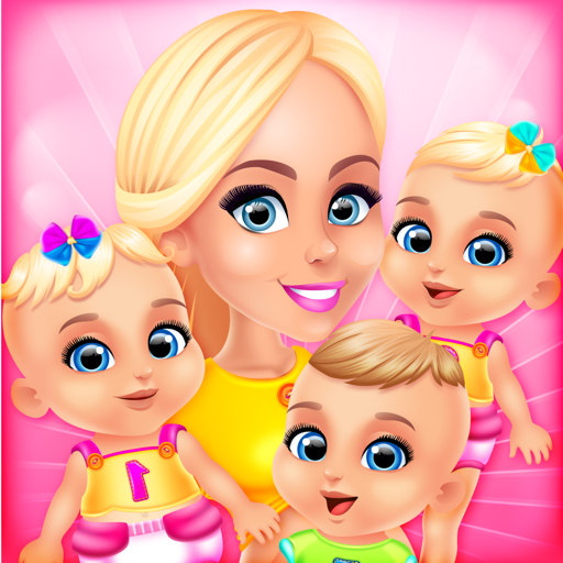 Mommy's Triplets Baby Story - Makeup & Salon Games
