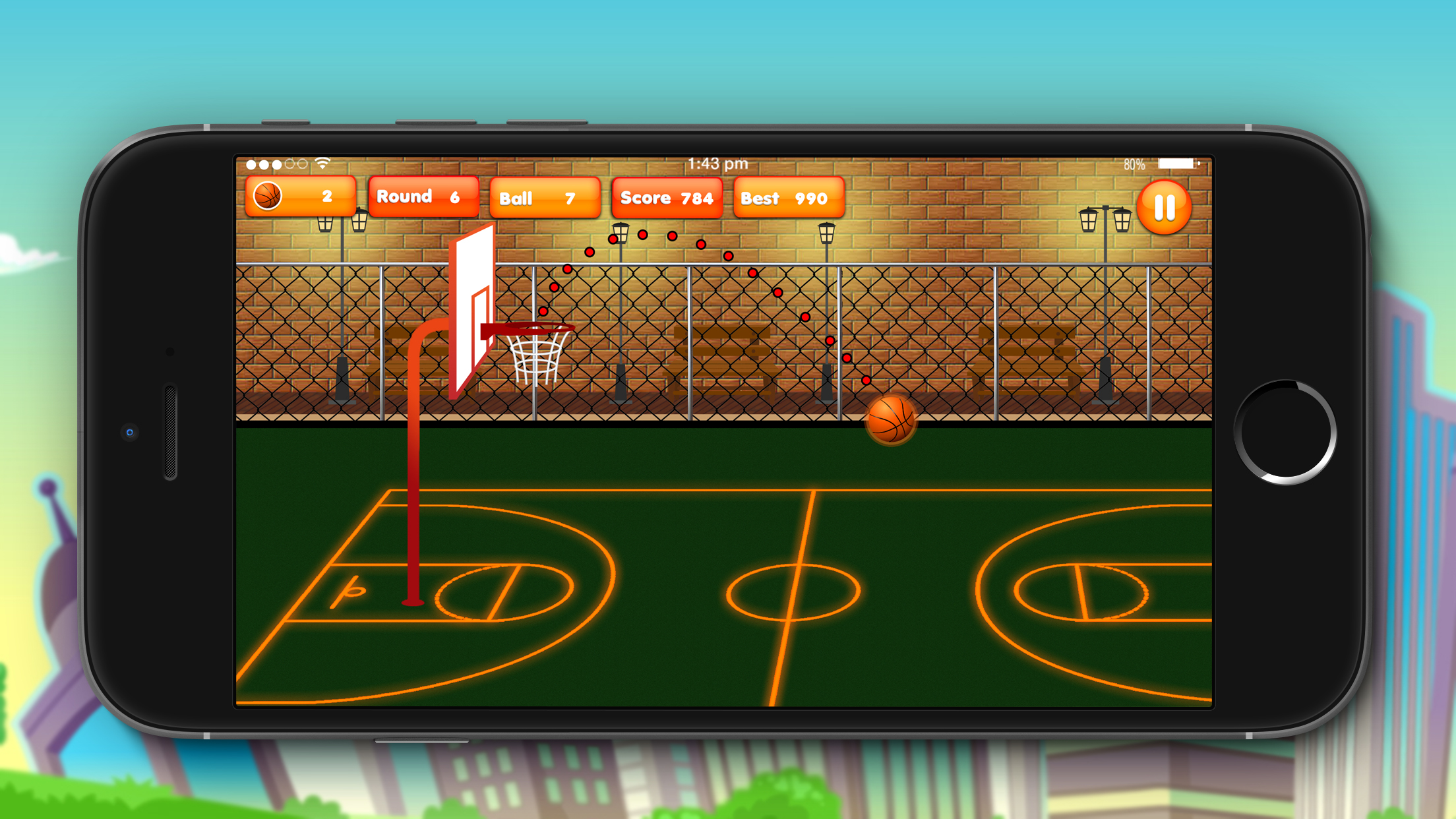 Basket Ball - Catch Up Basketball screenshot 4