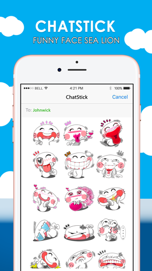 Funny Face Sea Lion Stickers Keyboard By ChatStick(圖1)-速報App