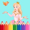 Princess coloring book for girl