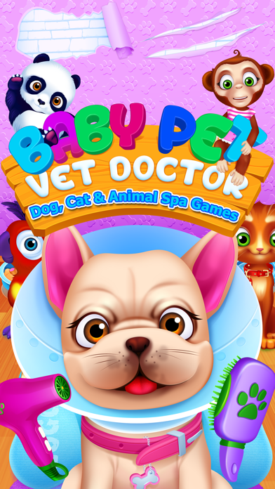 Screenshot #1 pour Baby Pet Vet Doctor - Dog, Cat & Animal Spa Games