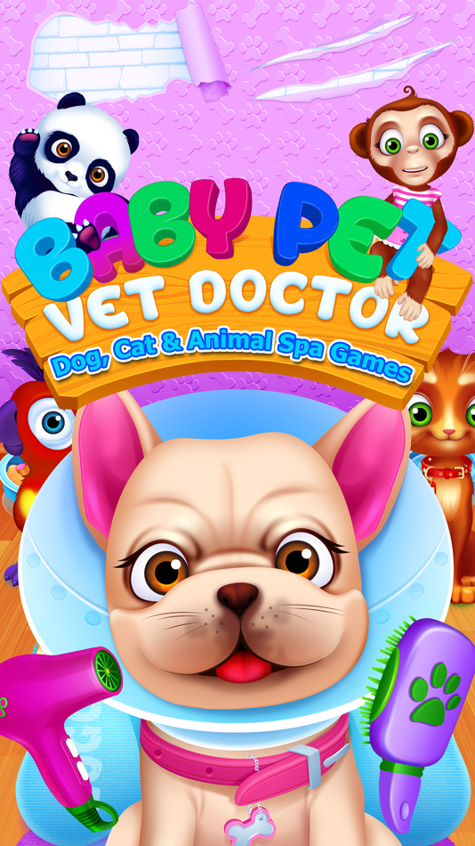 Baby Pet Vet Doctor - Dog, Cat & Animal Spa Games - 1.6 - (iOS)