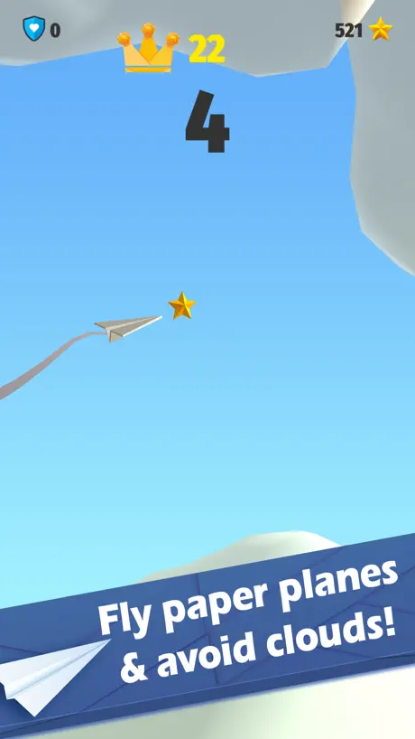 Clouds - Free Flying Paper Airplane Game