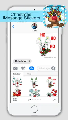 Game screenshot Рождество Стикеры Для iMessage Забава Текстовое hack