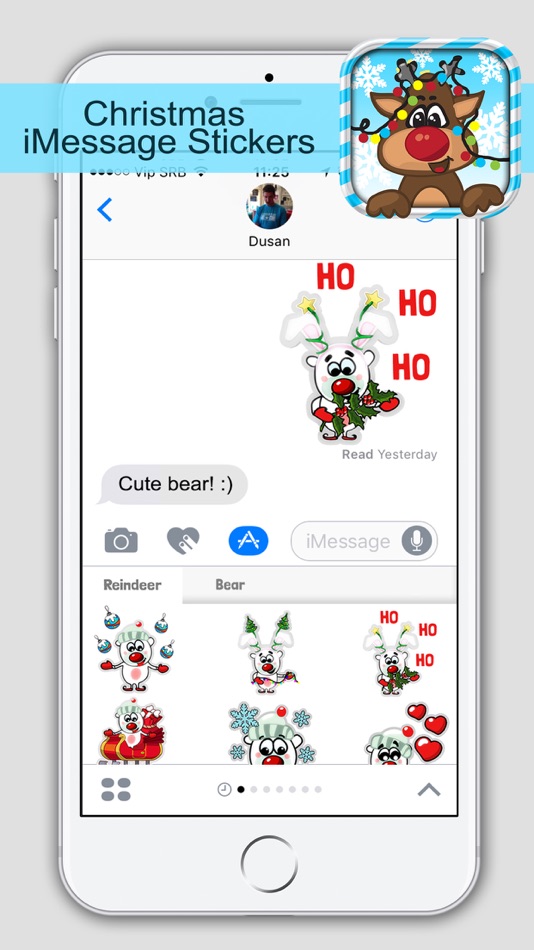 #3. Christmas Stickers for iMessage - Fun Text.ing (iOS) 由: Milica Vuksanovic