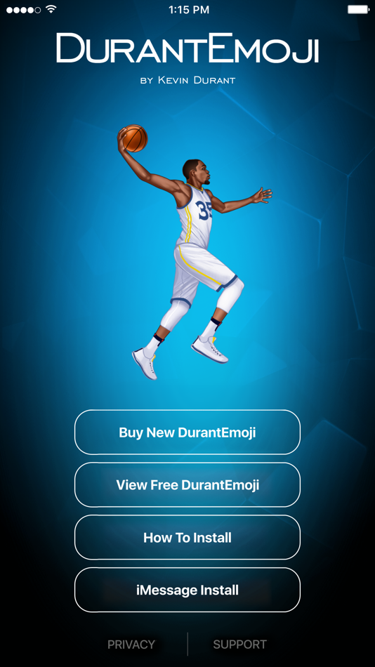 #5. DurantEmoji by Kevin Durant (iOS) 由: TikGames, LLC