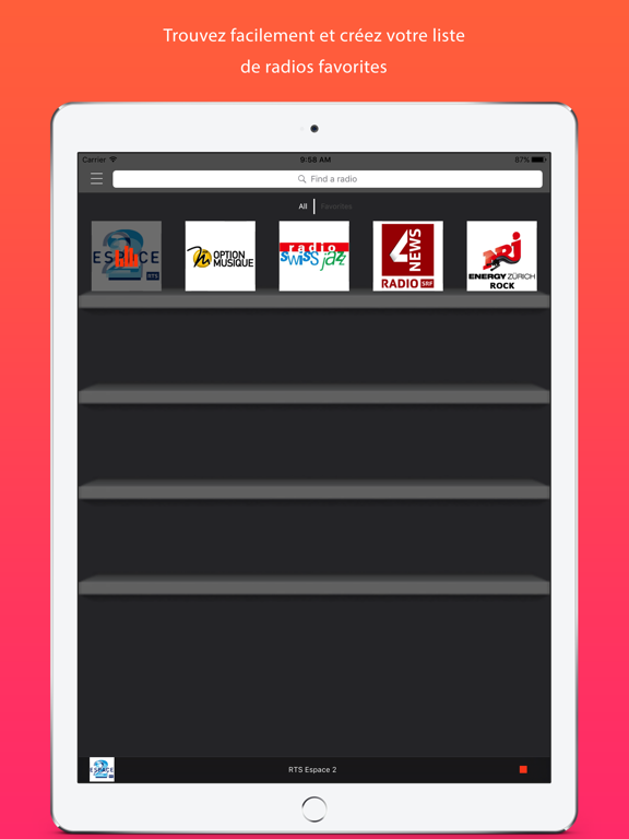 Screenshot #5 pour Radios Suisse : le meilleur de la radio SW
