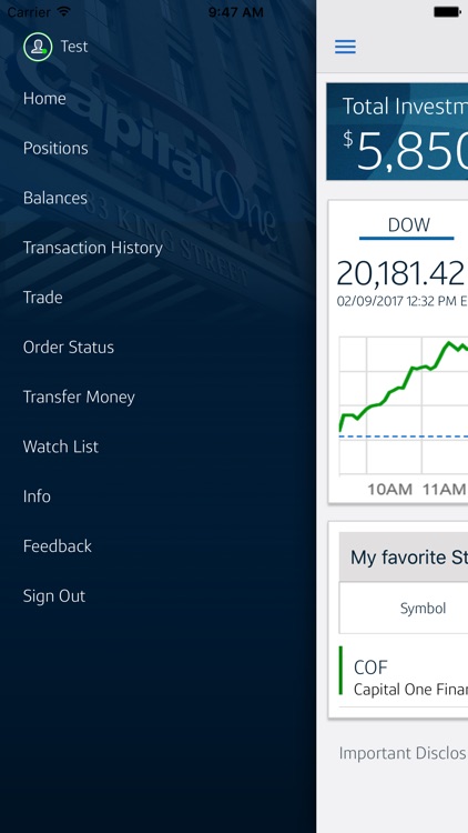 Capital One Investing Mobile