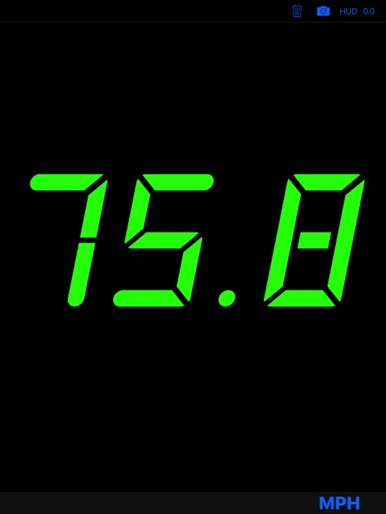 JustSpeedHD Large GPS Speedometer with H.U.D.