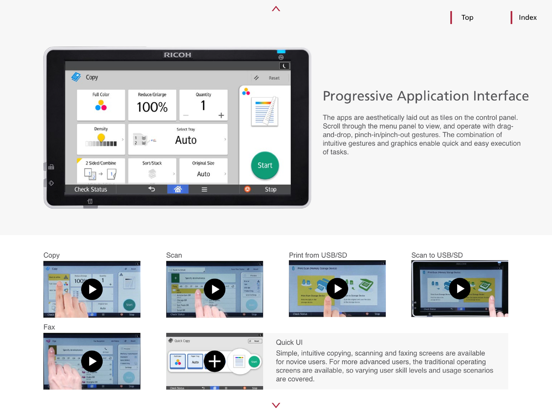 MP C6004 C4504 C3504 C3004 iPad screenshot