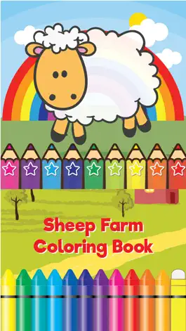 Game screenshot Sheep Farm Coloring Book for preschool mod apk
