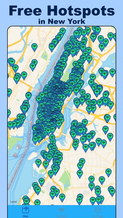 New York WiFi Pro - All Hotspots over NY city