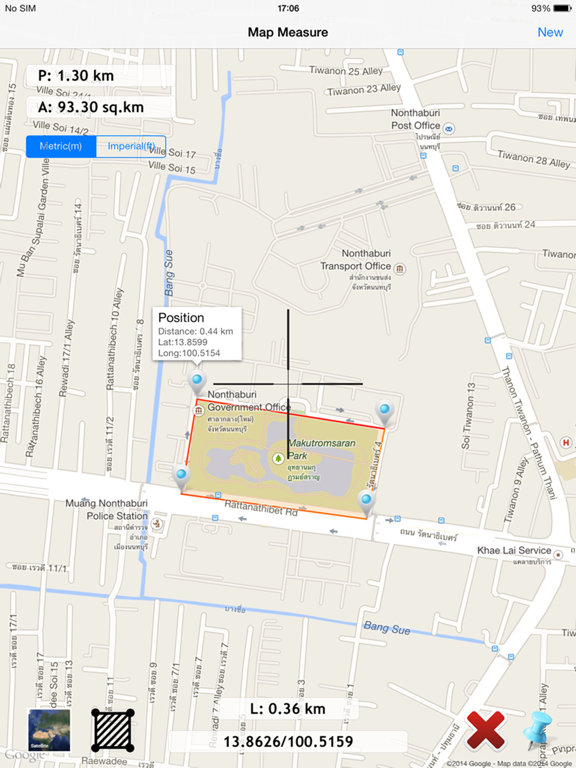 Screenshot #5 pour map measure planimeter : land area and distance